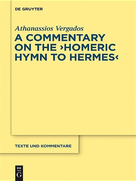 homeri hymns hermes vrgados|Vergados .